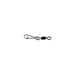 MUSTAD ROLLING SWIVEL W/DIAMOND EYE & J-SNAP  BLACK NICKEL FORGÓKAPOCS