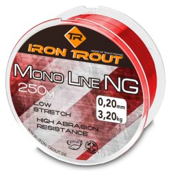 Iron Trout vlasec Mono NG 250 m 0,22 mm, červená