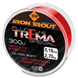 Iron Trout vlasec Fluo line Trema special 300 m 0,16 mm, fluo červená